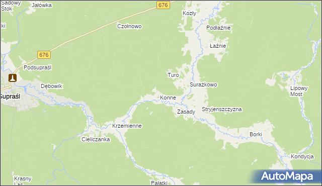 mapa Konne, Konne na mapie Targeo