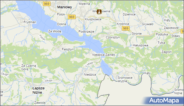 mapa Niedzica-Zamek, Niedzica-Zamek na mapie Targeo