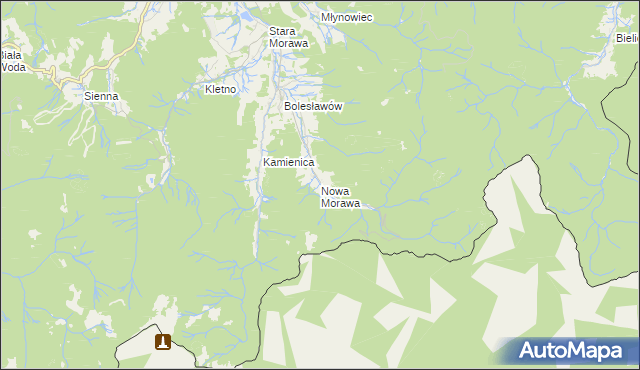 mapa Nowa Morawa, Nowa Morawa na mapie Targeo