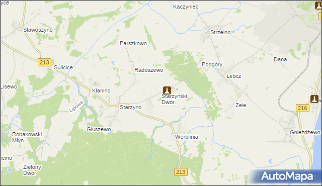 mapa Starzyński Dwór, Starzyński Dwór na mapie Targeo