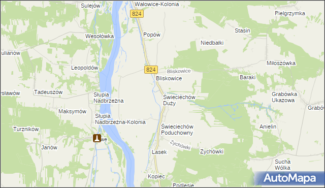 mapa Świeciechów Duży, Świeciechów Duży na mapie Targeo