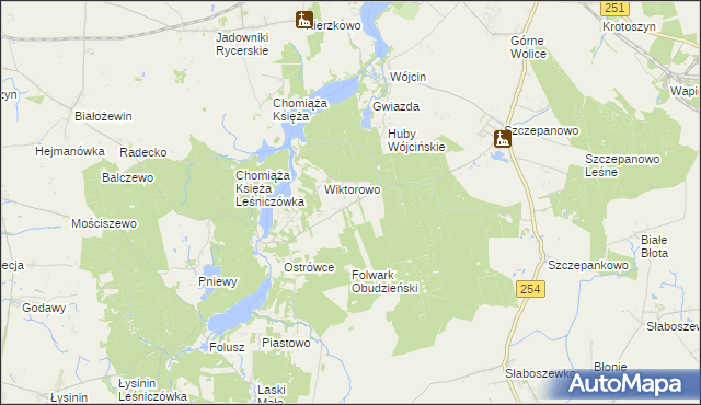 mapa Annowo gmina Gąsawa, Annowo gmina Gąsawa na mapie Targeo