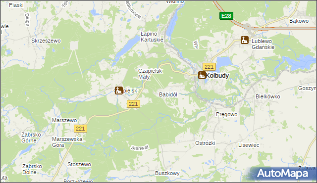 mapa Babidół, Babidół na mapie Targeo