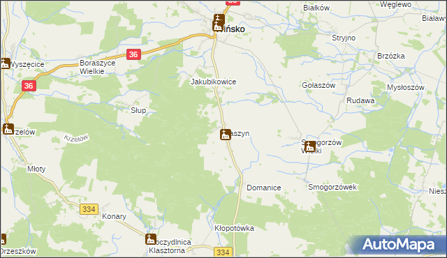 mapa Baszyn, Baszyn na mapie Targeo