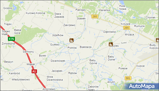 mapa Białotarsk, Białotarsk na mapie Targeo