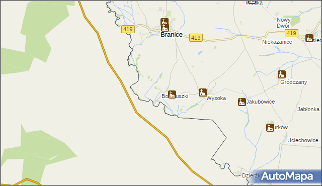 mapa Boboluszki, Boboluszki na mapie Targeo