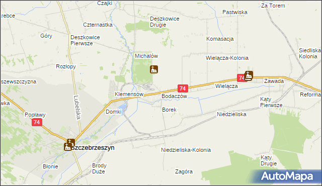 mapa Bodaczów, Bodaczów na mapie Targeo