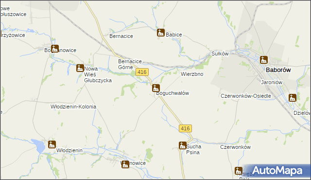 mapa Boguchwałów, Boguchwałów na mapie Targeo