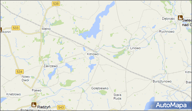 mapa Boguszewo gmina Gruta, Boguszewo gmina Gruta na mapie Targeo