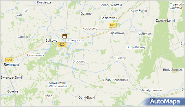 mapa Brodowo-Wity, Brodowo-Wity na mapie Targeo