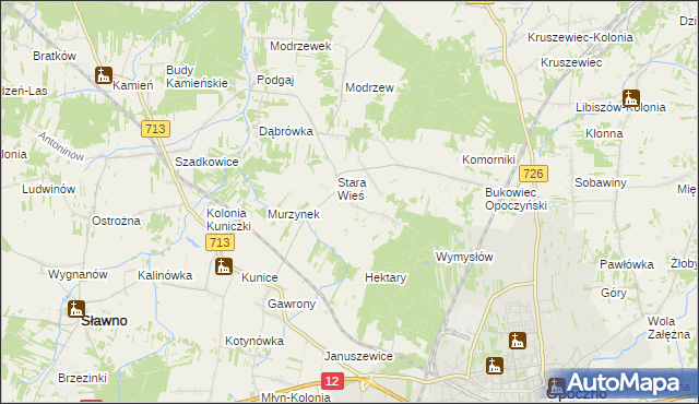 mapa Brzustówek, Brzustówek na mapie Targeo