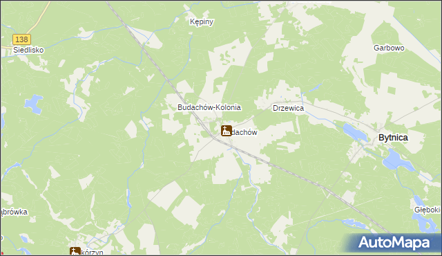 mapa Budachów, Budachów na mapie Targeo