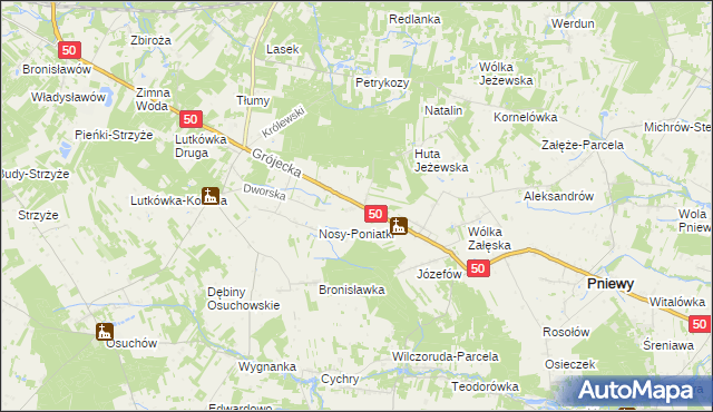 mapa Budki Petrykowskie, Budki Petrykowskie na mapie Targeo