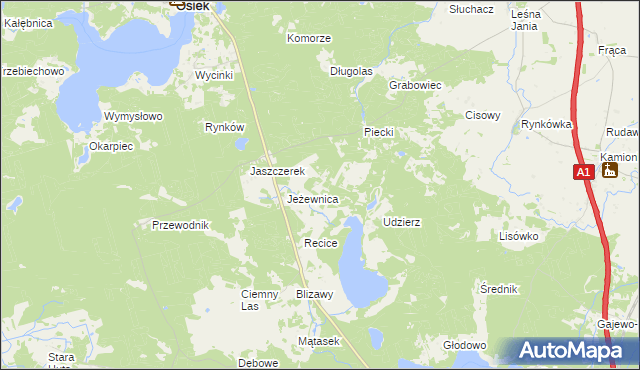 mapa Bukowiny, Bukowiny na mapie Targeo