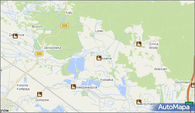 mapa Bukowna, Bukowna na mapie Targeo