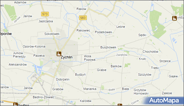 mapa Buszków Dolny, Buszków Dolny na mapie Targeo