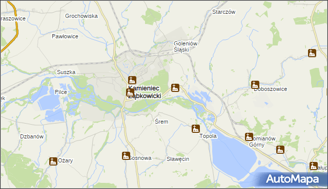 mapa Byczeń, Byczeń na mapie Targeo