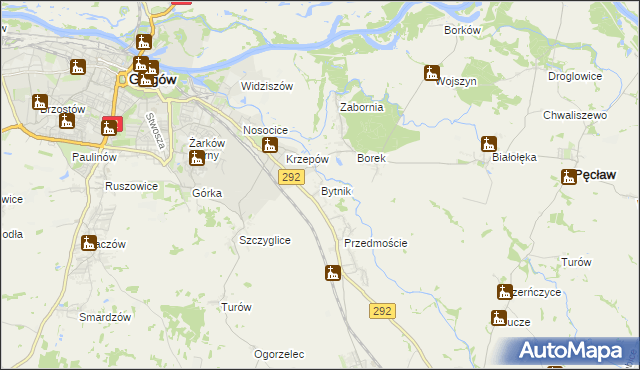 mapa Bytnik, Bytnik na mapie Targeo