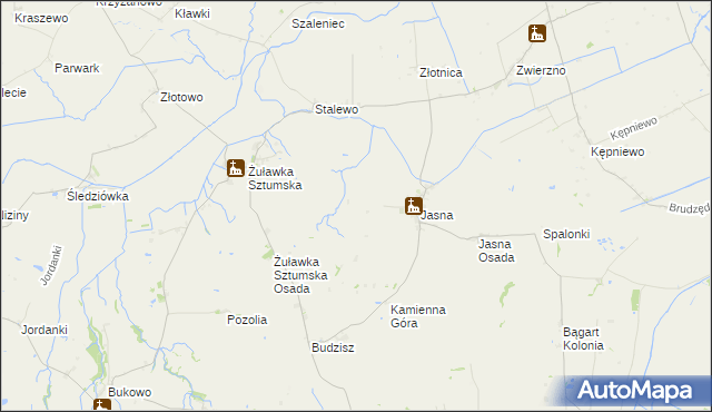 mapa Chartowo gmina Dzierzgoń, Chartowo gmina Dzierzgoń na mapie Targeo