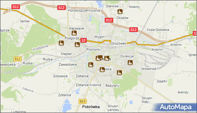 mapa Chełma, Chełm na mapie Targeo