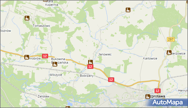 mapa Chichy, Chichy na mapie Targeo