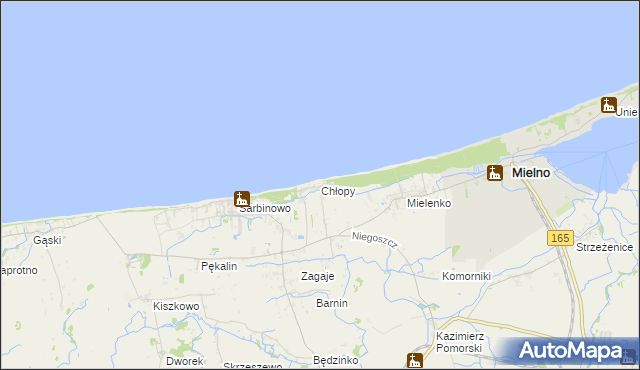 mapa Chłopy, Chłopy na mapie Targeo