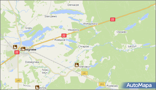 mapa Chrapów, Chrapów na mapie Targeo