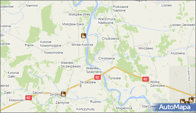 mapa Chrołowice, Chrołowice na mapie Targeo