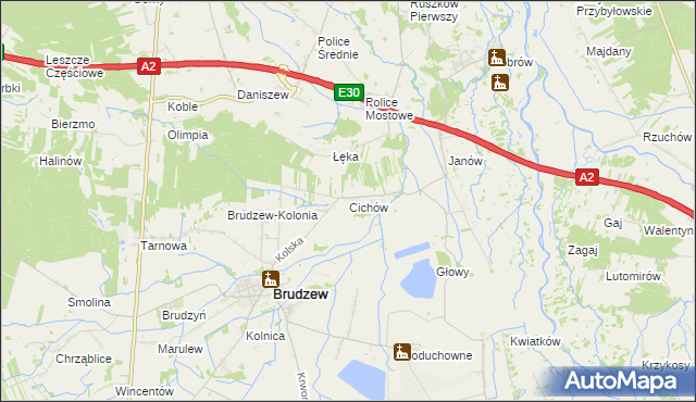 mapa Cichów, Cichów na mapie Targeo