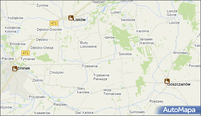 mapa Ciepielew, Ciepielew na mapie Targeo