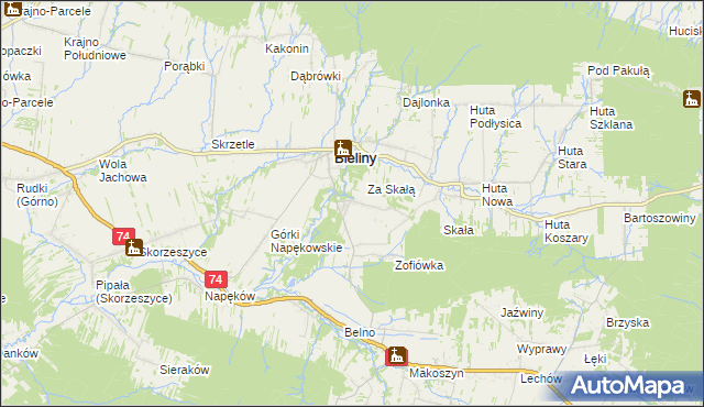 mapa Czaplów, Czaplów na mapie Targeo