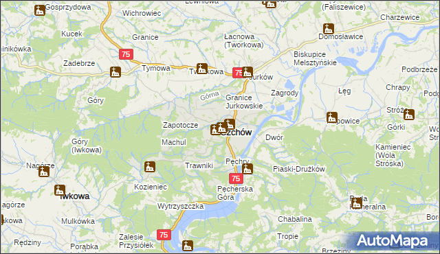 mapa Czchów, Czchów na mapie Targeo