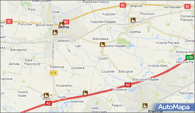 mapa Czubin, Czubin na mapie Targeo