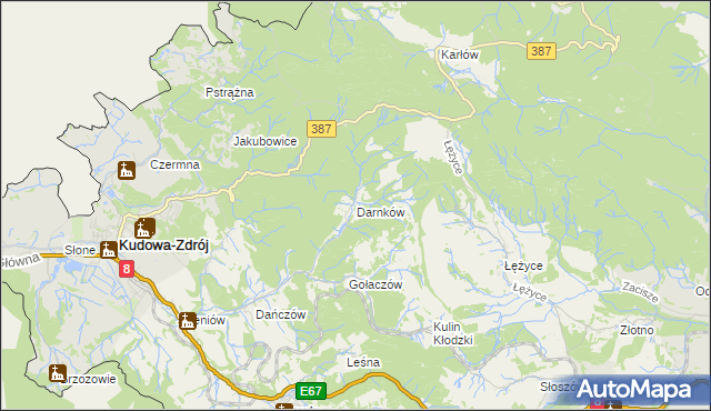 mapa Darnków, Darnków na mapie Targeo