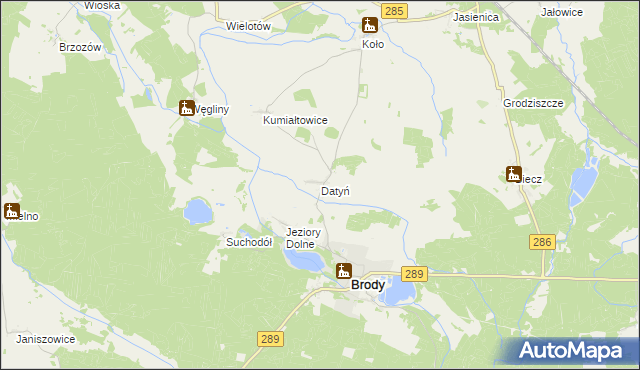 mapa Datyń, Datyń na mapie Targeo