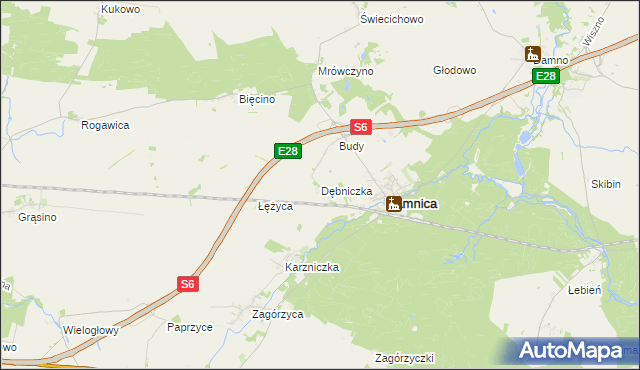 mapa Dębniczka, Dębniczka na mapie Targeo