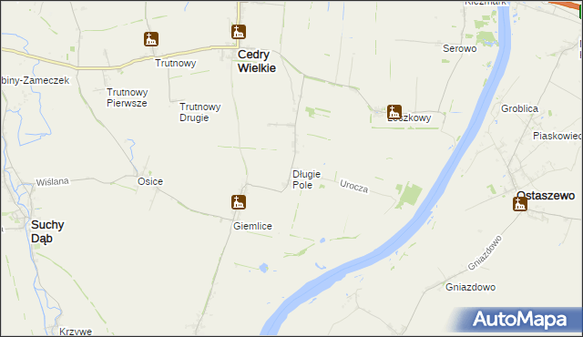 mapa Długie Pole, Długie Pole na mapie Targeo