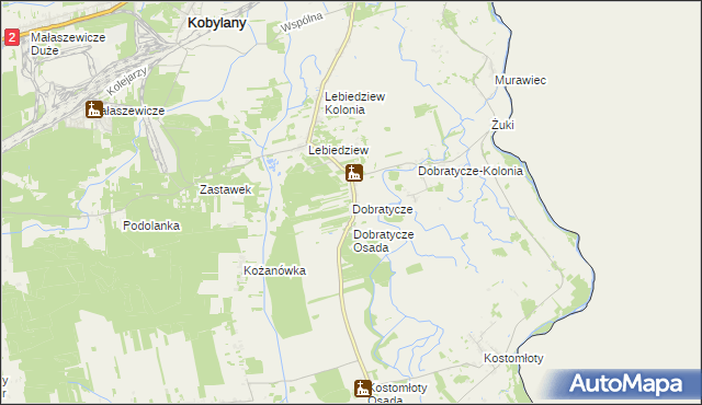 mapa Dobratycze, Dobratycze na mapie Targeo