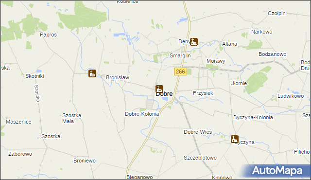 mapa Dobre powiat radziejowski, Dobre powiat radziejowski na mapie Targeo