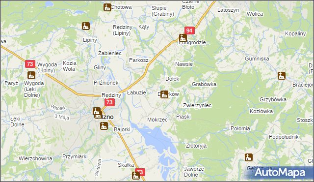 mapa Dobrków, Dobrków na mapie Targeo