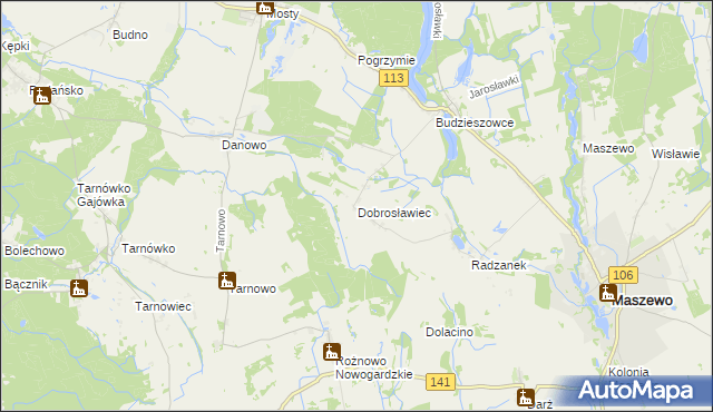 mapa Dobrosławiec, Dobrosławiec na mapie Targeo