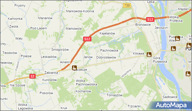 mapa Dobrosławów, Dobrosławów na mapie Targeo