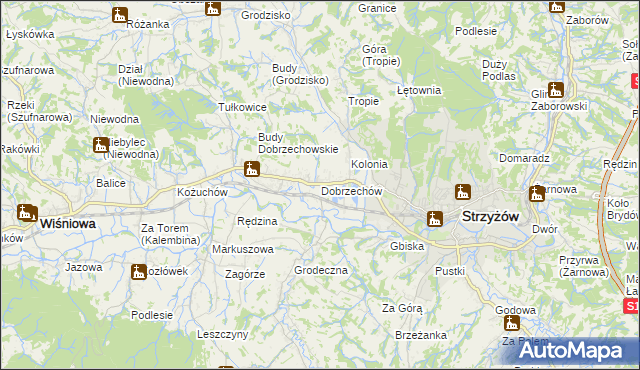 mapa Dobrzechów, Dobrzechów na mapie Targeo