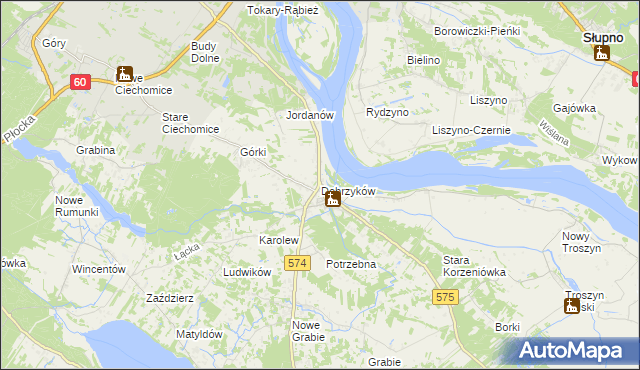 mapa Dobrzyków, Dobrzyków na mapie Targeo