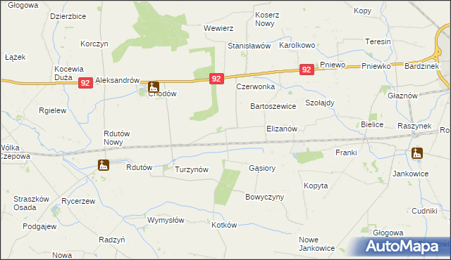 mapa Domaników, Domaników na mapie Targeo