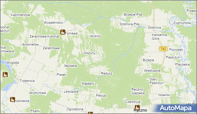 mapa Dorszyn, Dorszyn na mapie Targeo