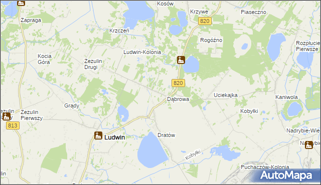 mapa Dratów-Kolonia, Dratów-Kolonia na mapie Targeo