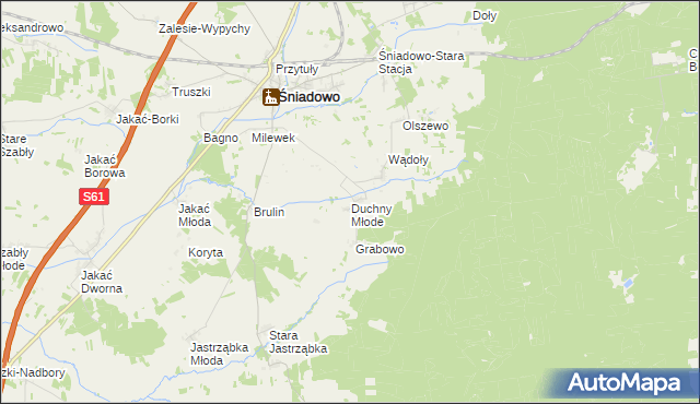 mapa Duchny Młode, Duchny Młode na mapie Targeo