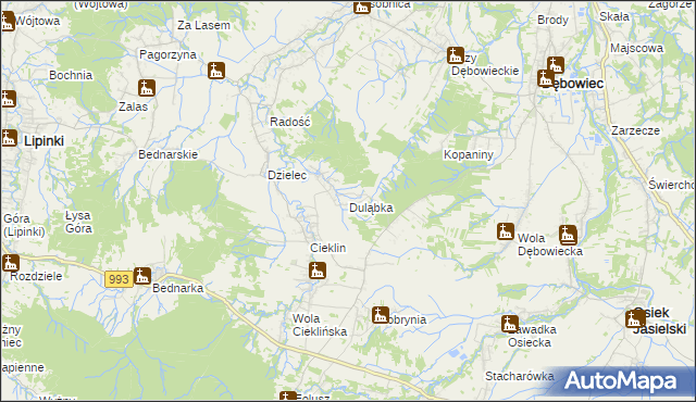 mapa Duląbka, Duląbka na mapie Targeo