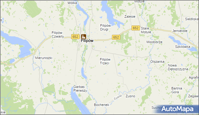 mapa Filipów Trzeci, Filipów Trzeci na mapie Targeo